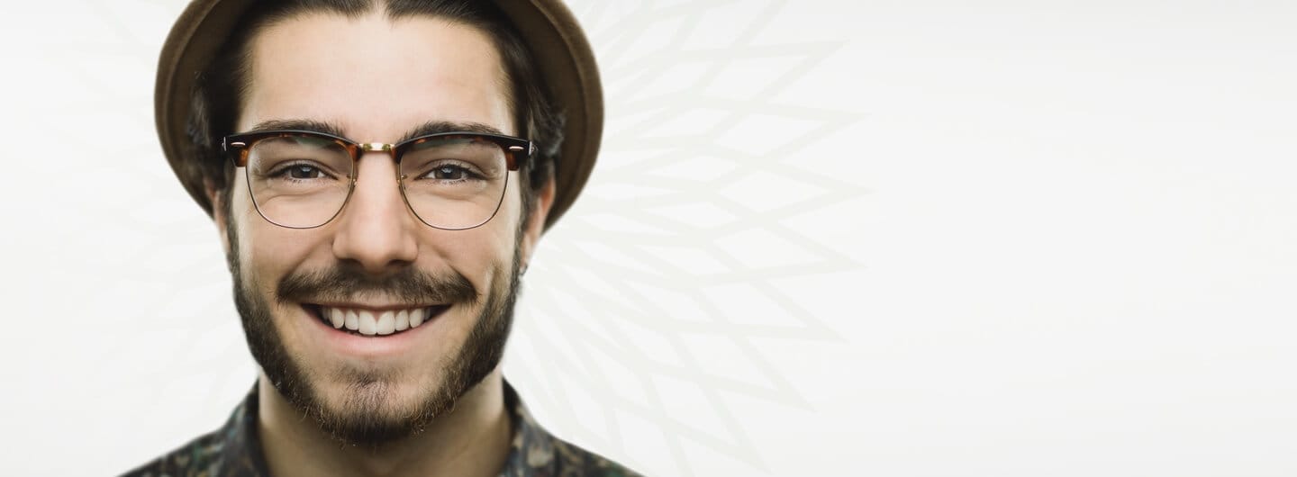 Man Wearing Glasses